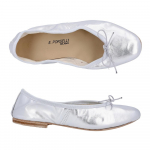 Porselli Ballet Nahast Balleriinad 95 H&otilde;bedased BALLET LEATHER FLAT 95 SILVER (36)