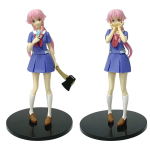 Anime Mirai Nikki Gasai Yuno Future Diary 2. Roosa Juuksed Kaks Patsi Seisev Asend Tegevuskuju Mudel M&auml;nguasi Kogu Kingitus blue