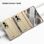 Samsung Galaxy Z Fold 8 Ultra / 8 7 6 5 4 3 jaoks 360 t&auml;iskaitsega liigendkorpus Kokkupandav kate Karastatud klaasikile Statiiv PC-korpus Opp Bag&For Samsung Galaxy Z Fold5 5G 7.6" beige