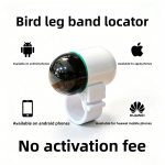 Parrot GS GPS-j&auml;lgija Jalar&otilde;ngas lindudele - Kaugj&auml;lgimine Androidi &uuml;hilduvus Bluetooth PVC IP67 Veekindel 4G Pilv