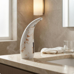 Automaatne seebialus Veekindel L&auml;bipaistev aken Vannitoa ese Hele Light Marble Grain brown