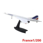 1: 200 Ja 1:400 Concorde Air France Ja Concorde British Airways &Uuml;lihelikiirusega Lennuk Sulamist Valatud Mudel Staatiline Eksponaat white