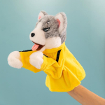 Loominguline Husky Poksikoer Interaktiivne K&auml;sinukk Pl&uuml;&uuml;sist M&auml;nguasi Kindam&auml;nguasi Heliga M&auml;nguasi Riidest Nukk 25 * 15Cm 0.16kg
