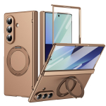 &Uuml;li&otilde;huke magnetiline telefoni&uuml;mbris Samsung Galaxy Z Fold 8 Ultra 7 6 5 jaoks, multifunktsionaalne 360&deg; p&ouml;&ouml;rleva alusega ja klaasekraaniga Galaxy Z Fold5 kuld
