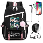 Apothecary Diaries Anime Cosplay Seljakott &Otilde;pilaste Koolikott Multikakujuline Raamatukott S&uuml;learvuti Reisiseljakott V&auml;litingimustes Laste Kingitused black