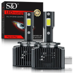 2 tk 60000 lm 130 W D1S D3S D2S D4S LED-esitulede pirnid 6500K valge D1R D2R D3R D4R Auto Turbo Valgusti kahe vasktoruga lambiga D1S/D1R gray