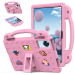 K&auml;epide Kickstand Laste EVA p&otilde;rutuskindel tahvelarvuti &uuml;mbris For Doogee U11 / U11 Pro / Infinix XPad 30E roosa