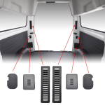 6 tk/komplekt Ford Transit Custom 2012-2023 kaubikule C-piilari tagatule juurdep&auml;&auml;sukatted Matkaauto &uuml;mberehitus Must autointerj&ouml;&ouml;ri asendus gray