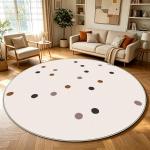 Minimalistlik Heleda V&auml;rvi T&auml;piline &Uuml;mmargune Vaip Elutoa Kaunistus Suure Pinnaga Vaibad Libisemisvastane Pestav Kohev P&otilde;randamatt Magamistuba Voodi K&otilde;rval 3.2ft(100x100cm)