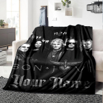 Nimi Kohandatud Bon Jovi Prindiga Flanellitekk K&otilde;rge Kvaliteediga Soe Mugav Tekk K&otilde;ikideks Hooaegadeks T&auml;iuslik Kingituseks Kodu Dekooriks 150cm x 200cm