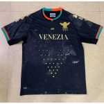 Venezia FC 2021-2022 Koduv&auml;ljakuv&auml;ljakujalgpallis&auml;rk Mehed Naised T&auml;iskasvanud Jalgpallis&auml;rk Hingav Puuvillasegu Spordir&otilde;ivad XL must
