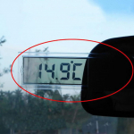 Kuum LCD digitaalne termomeeter temperatuurim&otilde;&otilde;tja mini siseruumides v&auml;listingimustes imikupp