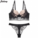 Julexy Sexy Push Up rinnahoidjakomplekt Pitsp&uuml;kstega naiste rinnahoidjakomplekt 90C