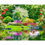 Teemantmaal Ilus Rubiku j&auml;rve kuubik kividest ristpistes komplektid t&auml;isteemanttikandid 20X30CM