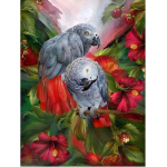 Tikandid K&auml;sit&ouml;&ouml; 5D Rhinestones Tikand Teemanttikandid Maalimine Lille Teemant 20X30CM