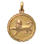 Les Tr&eacute;sors De Lily [B8498] - Pendentif Plaqu&eacute; Or 'Lion' kuld