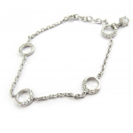 Altesse [G6978] - Bracelet Argent 'D&eacute;esse' blanc valge