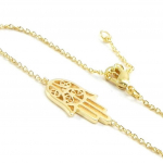 Les Tr&eacute;sors De Lily [I3701] - Bracelet Plaqu&eacute; or 'Fatma' dor&eacute; - 17x11 mm kuld