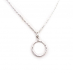 Les Tr&eacute;sors De Lily [K3722] - Collier Argent 'Scarlett' blanc valge