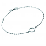 Les Tr&eacute;sors De Lily [K5872] &ndash; h&otilde;bedane k&auml;ev&otilde;ru 'Chor&eacute;ographie' h&otilde;bedane (roodiumiga kaetud) &ndash; 7x7 mm h&otilde;be