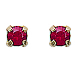 Les Tr&eacute;sors De Lily [L1127] - kullatud k&otilde;rvar&otilde;ngad  Brillants  punased 3 mm punane