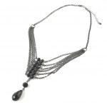 Les Tr&eacute;sors De Lily [N8804] - Collier cr&eacute;ateur 'Sissi' noir must