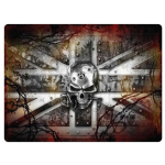Les Tr&eacute;sors De Lily [Q7118] - Magnet m&eacute;tal r&eacute;tro 'Wrought Iron Kingdom' union jack - 9x6. 5 cm hall
