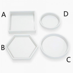 Silikoonist lillepoti alusvormi tassi matt, kristall-epoksiid, isetegemise vorm D