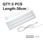 EU Plug Phytolamps t&auml;isspektriga LED kasvuvalgusti T5 toruga pirni seemikute lamp Taimedele K&ouml;&ouml;giviljade lilleseemnete kasvatamise telkkasti valgustus EU Plug