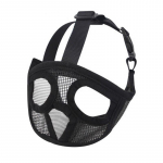 Bulldog lemmikloomade koerte koonud Reguleeritav hingav koera suu kate haukumisvastane v&otilde;rgust koerte suu koonu mask prantsuse buldogi mopsile S