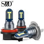 1tk H8 H11 Led H7 HB4 9006 HB3 9005 udutulede pirnid 10SMD 3030 kiibid auto s&otilde;idutuli &uuml;lihele automaatne tuli 12V 6000K H7