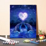 DIY v&auml;rvid numbrite j&auml;rgi &otilde;limaali komplekt L&otilde;uend DIY &otilde;limaal numbrite j&auml;rgi Seinakunsti kaunistused kodukinki kunstiks ja hobideks 40x50cm no frame