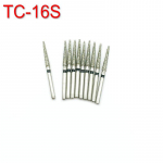 10 tk Dental Diamond Burs Drill FG1,6 mm Poleeriv silumine Super J&auml;me kiire k&auml;siinstrumendi hammaste valgendamiseks toode TC-16S