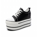 Fujin Super High Platform valge k&otilde;rge 8cm kiilu kontsaga kingad Naiste mood hingavad tossud 39 must