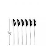 6 tk peegelpoleeritud roostevabast terasest kohvi segamislusikas teelusikat&auml;is j&auml;&auml;tiselusikas v&auml;ikesed lusikad s&ouml;&ouml;giriistade komplekt h&otilde;be