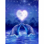 5D Teemantmaali Lill t&auml;iskasvanute kristallist kivist tikandiga Roos Teemantmosaiik K&auml;sit&ouml;&ouml; Kodukaunistuseks Full Round 20x30CM