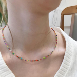 IF ME Bohemian Simple Seed Bead Ripats Kaelakee Naistele Mood Beach Lihtne Lukk Kaelakrae kingitus ABSMT00421-54268