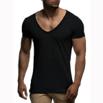 S&uuml;gava V-kaelusega l&uuml;hikeste varrukatega meeste T-s&auml;rk Slim Fit T-s&auml;rk Meeste &otilde;huke s&auml;rk vabaaja suve Ts&auml;rk Camisetas Hombre L