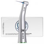 Dental Low Speed Handpiece AI-X15 Green ring 4:1 Reduction Speed Single Water Spray Non Optic Contra Angle For Root Canal Treatment