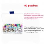 Hambapoleerimistassi harjade komplekt Valge v&auml;rviline lame, terava kaussi kujuga pea, vastupidise nurgaga v&auml;ikese kiirusega poleerimishari