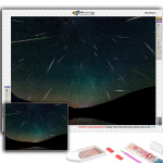 5D DIY Teemanttikandid Meteor Shower Teemantmaaling Mosaiik Kodukaunistus Full Round 20X30CM