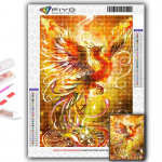 5D isetehtud teemantmaal m&uuml;&uuml;tiline metsaline Phoenixi ristpistes t&auml;isteemanttikandi mosaiik Full Round 20X30CM