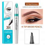 3D Microblading kulmupliiats veekindel kahvliotsaga kulmude t&auml;toveeringu pliiats Kauakestev professionaalne Fine Sketch vedel kulmupliiats 3#