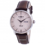 Zeppelin Atlantik Beige numbrilauaga nahast rihm, automaatne 8466-5 84665 meeste k&auml;ekell roosa