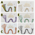 Nordic Home Decor Puidust juukseklambri hoidik Seinale riputatav Decor Juuksen&otilde;el Juuksepael Hoiu ripatsite Korraldaja Magamistoa k&auml;sit&ouml;&ouml;kaunistus 1Set A