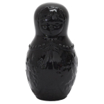 Les Tr&eacute;sors De Lily [A3671] - Must  Russian Doll  keraamiline hoiup&otilde;rsas - 20x11x10 cm must