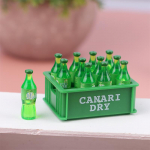 1Komplekt 1:12 nukumaja miniatuurne soodajoogipudel ja hoiukarbi sisekujundus