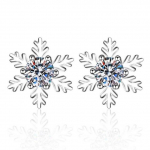 Lumehelbeke 0,3/0 .5ct Moissanite S925 Sterling Silver Isiksus unikaalsed peened k&otilde;rvar&otilde;ngad naiste peoehted 0.3 carat