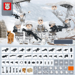 TBS83-88 Snow Ghost Special Team lumelaua langevarju tarvikud DIY laste ehitusklotsid