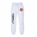 Meeste mood Resident Evil Print P&uuml;ksid Vihmavari Kevad s&uuml;gis Fliis dressip&uuml;ksid Unisex pikad p&uuml;ksid vabaaja spordip&uuml;ksid XL valge